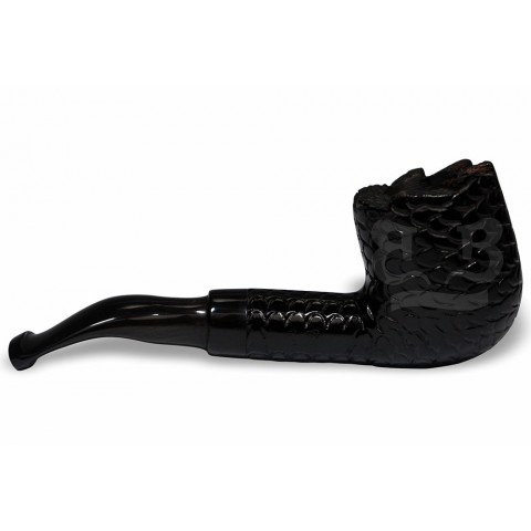 Cachimbo BB Rústico Curvo (Filtro Permanente) Piteira Chifre